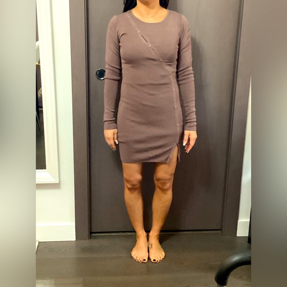 Grey purple knit dress xs - Picture 1 of 3